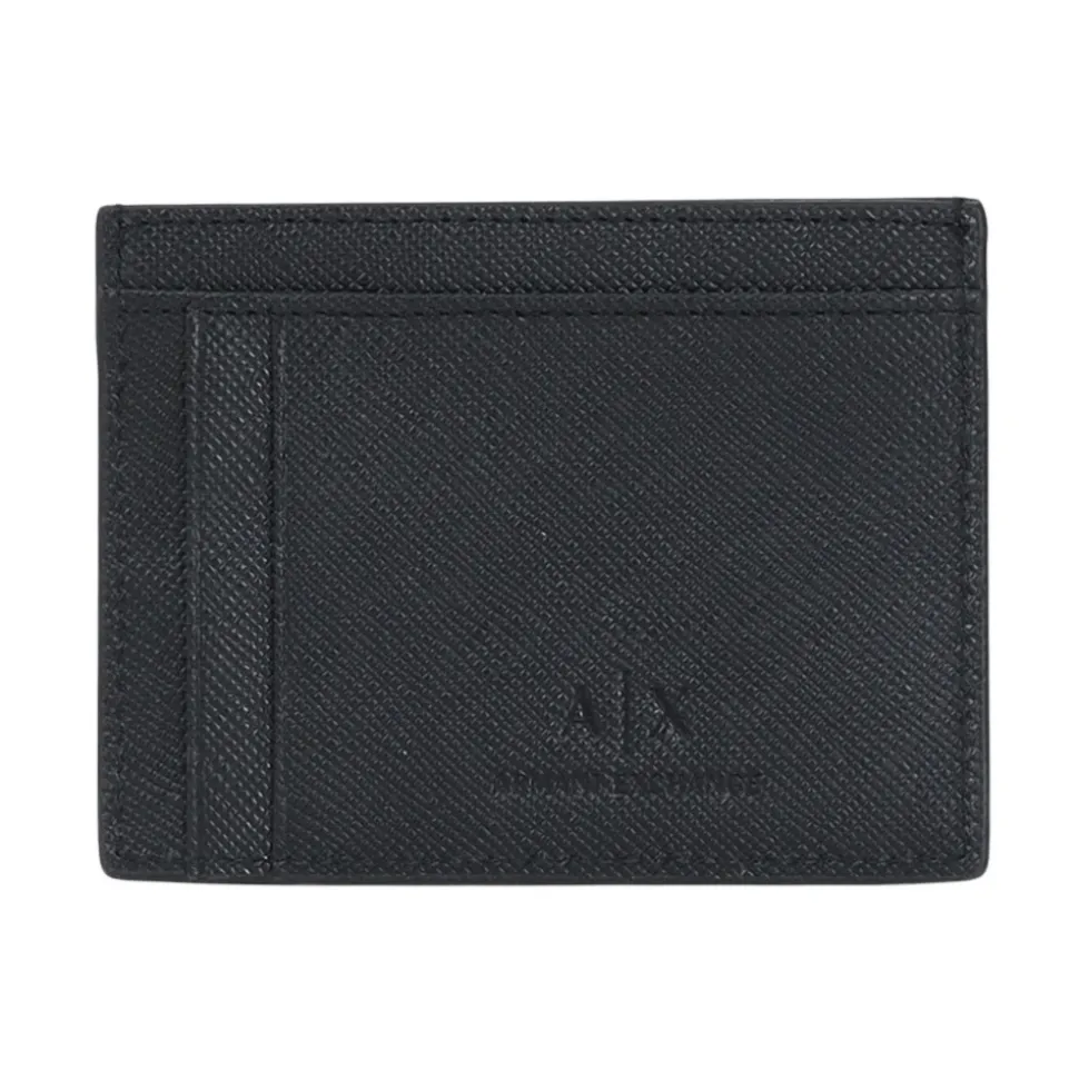 Portacarte Uomo Nero Minimalista