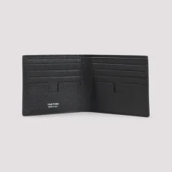 Portafoglio Bifold Piccolo in Pelle Grana