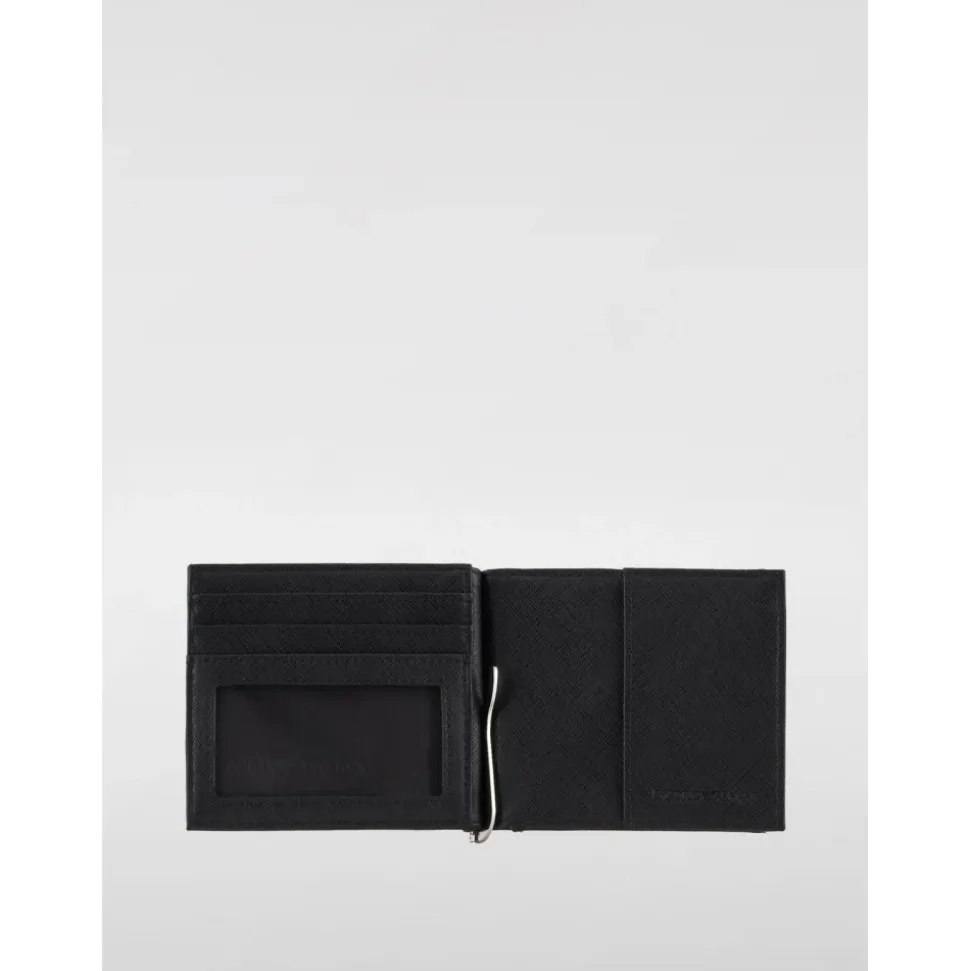 Portafoglio con clip elegante