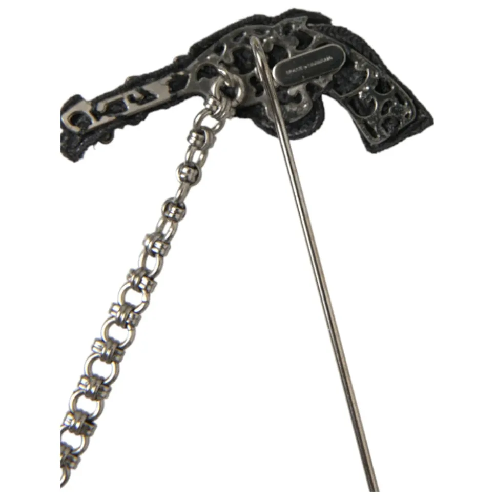 Revolver Gun Lapel Pin