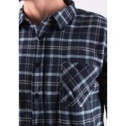 Roses Labour Camicia Flanella Blu