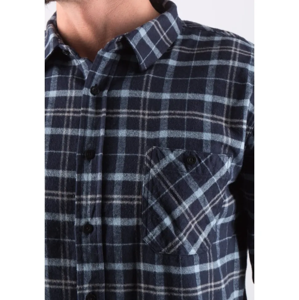Roses Labour Camicia Flanella Blu