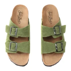 Sandali in Cotone Verde