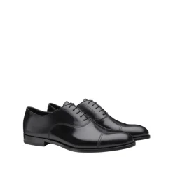 Scarpe basse derby in pelle spazzolata
