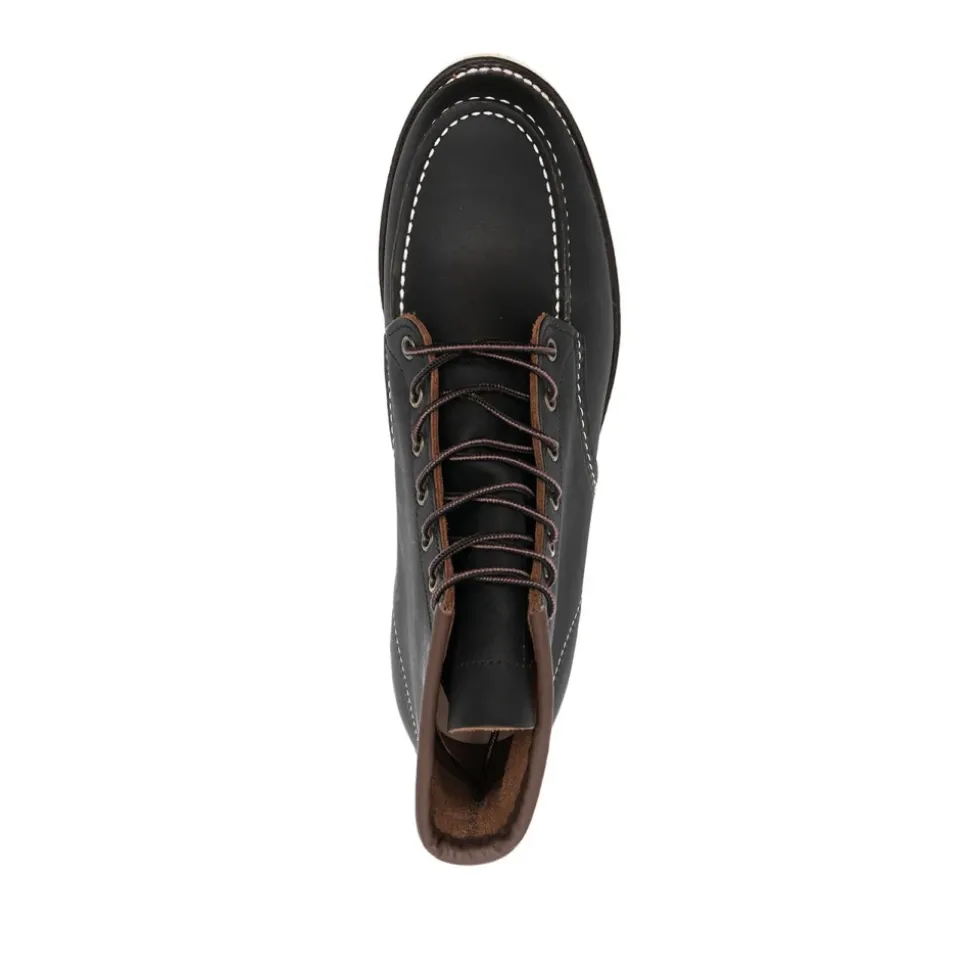 Scarpe Basse in Pelle Nere Stringate