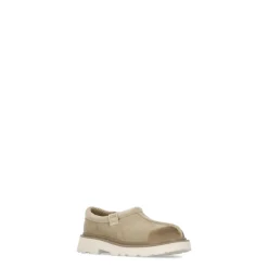 Scarpe Basse in Pelle Scamosciata Beige