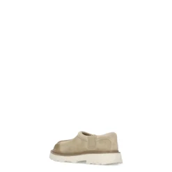 Scarpe Basse in Pelle Scamosciata Beige