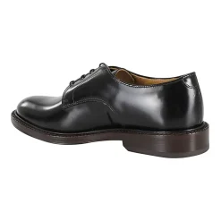Scarpe Derby in Pelle Liscia Spazzolata
