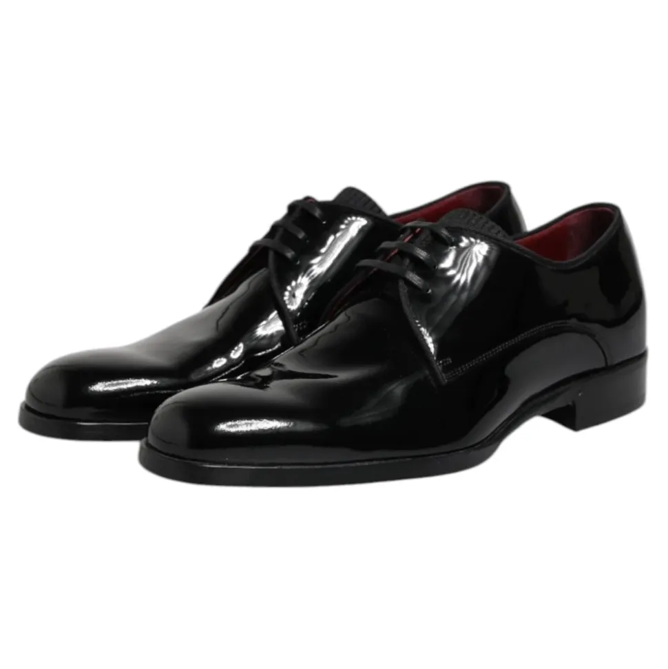 Scarpe Derby in pelle nera