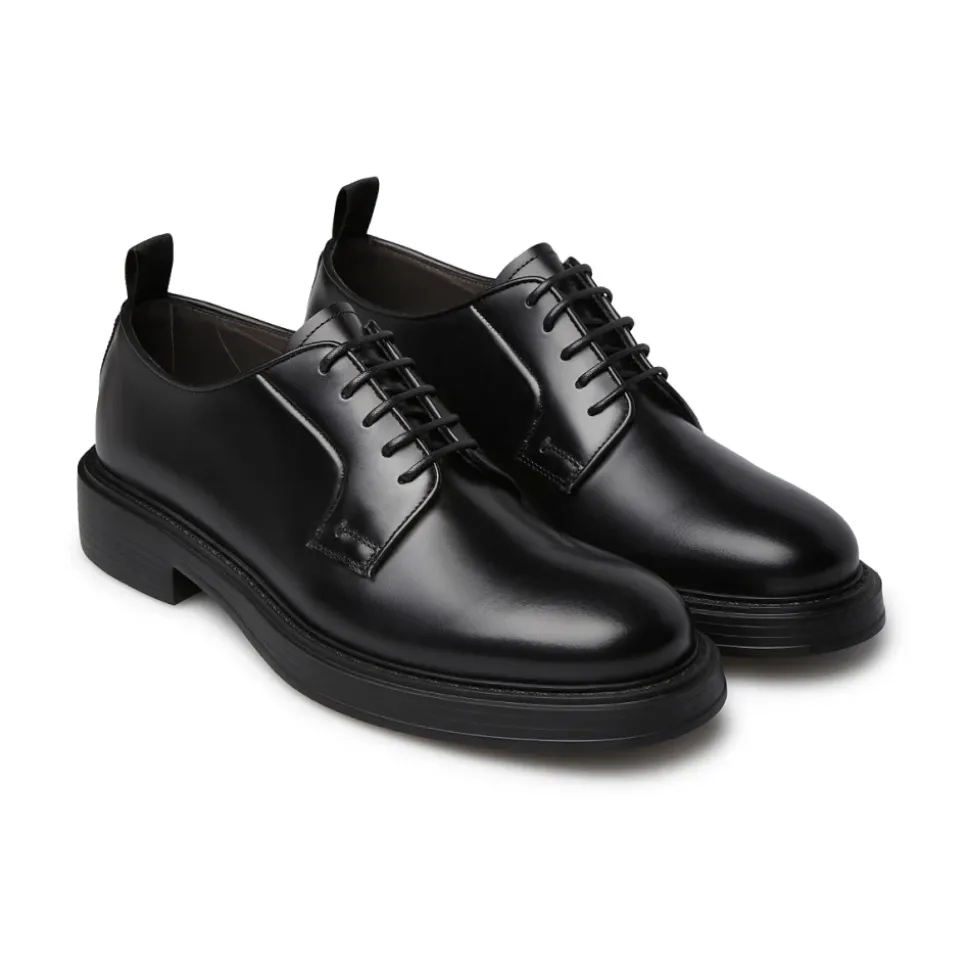 Scarpe Derby in Pelle Nera Classiche