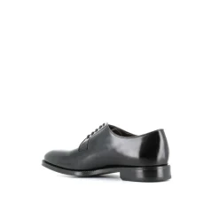 Scarpe Derby in pelle spazzolata nera
