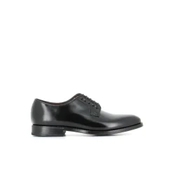 Scarpe Derby in pelle spazzolata nera