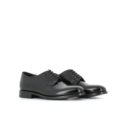 Scarpe Derby in pelle spazzolata nera