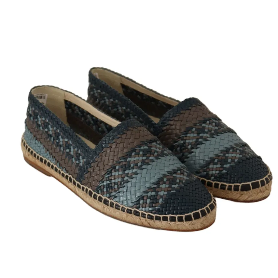 Scarpe Espadrillas Slip On Buffalo Blu Grigio