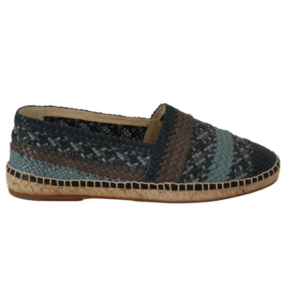 Scarpe Espadrillas Slip On Buffalo Blu Grigio