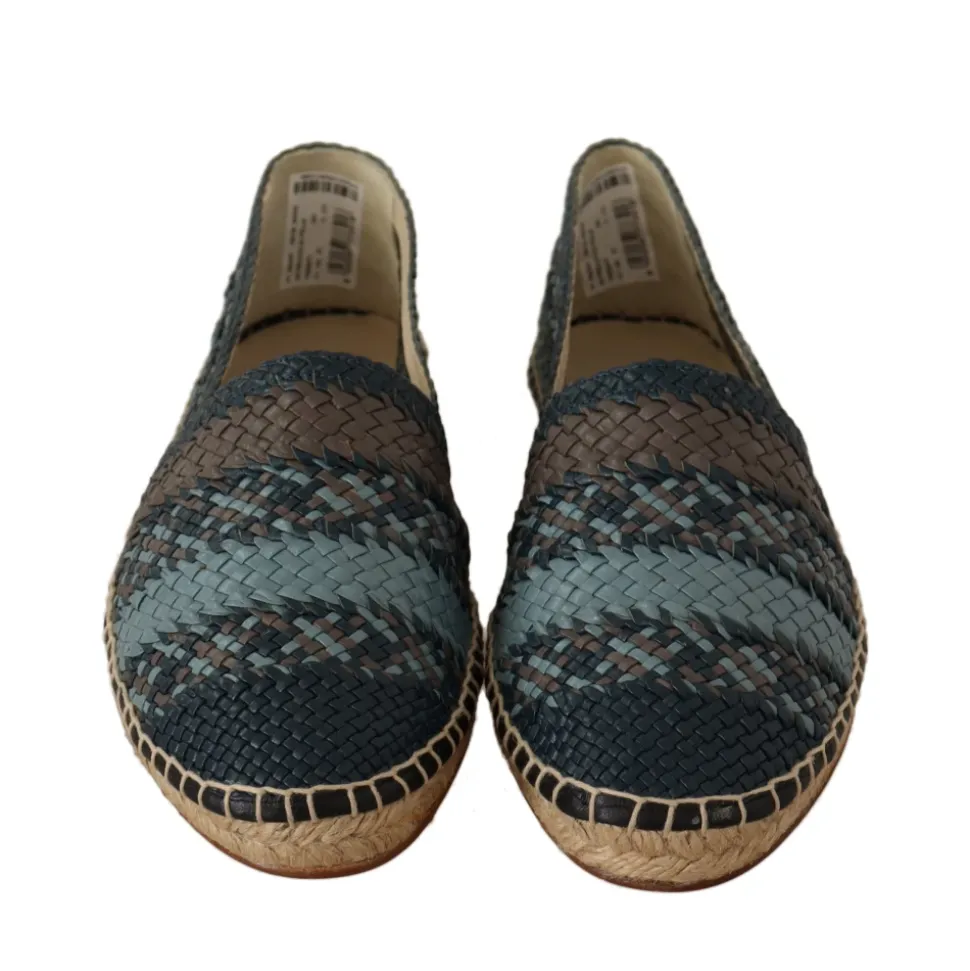 Scarpe Espadrillas Slip On Buffalo Blu Grigio