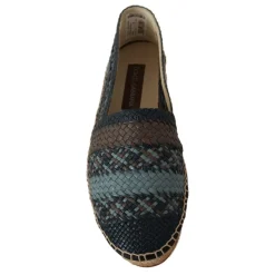Scarpe Espadrillas Slip On Buffalo Blu Grigio
