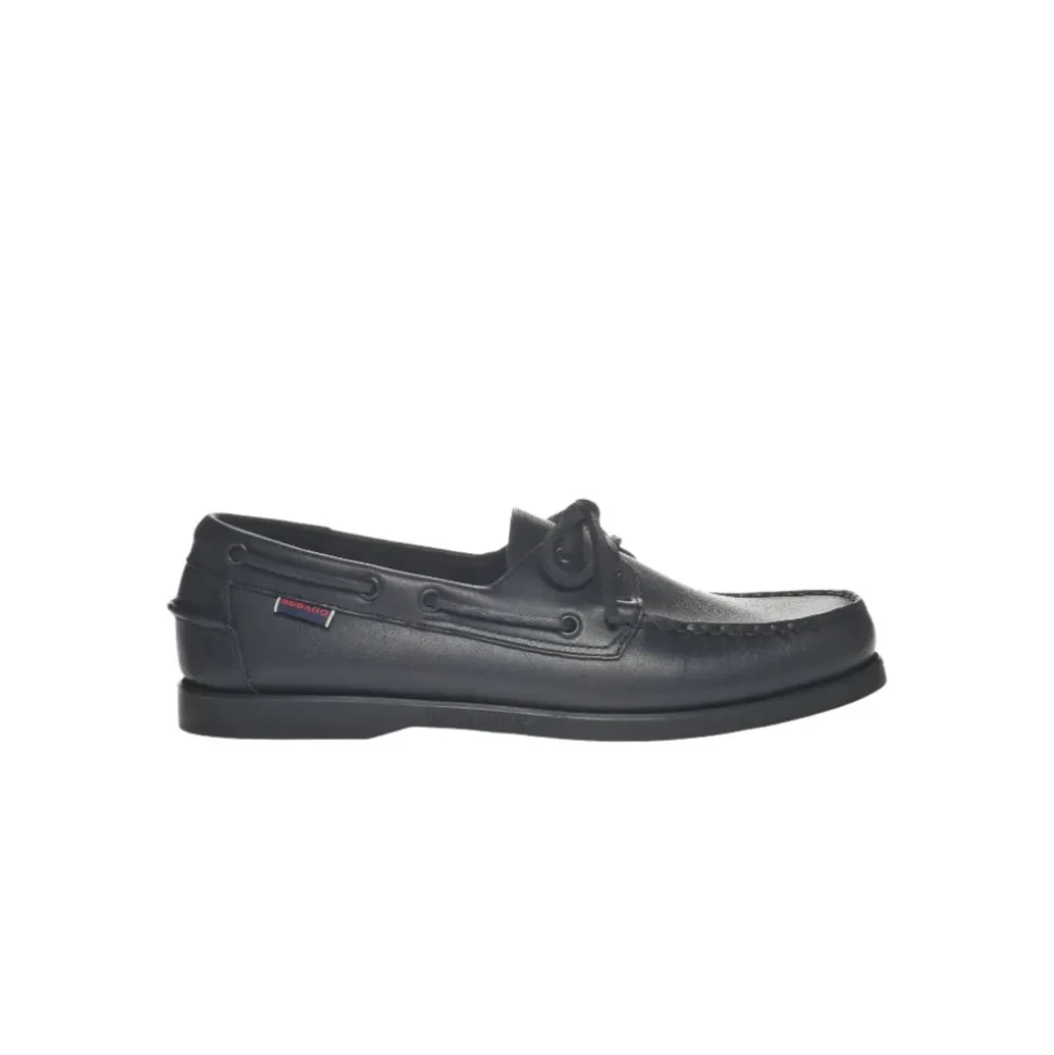 Scarpe Nautico Docksides Portland Nere