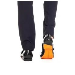 Scarpe Nere con Doppia Fibbia in Pelle