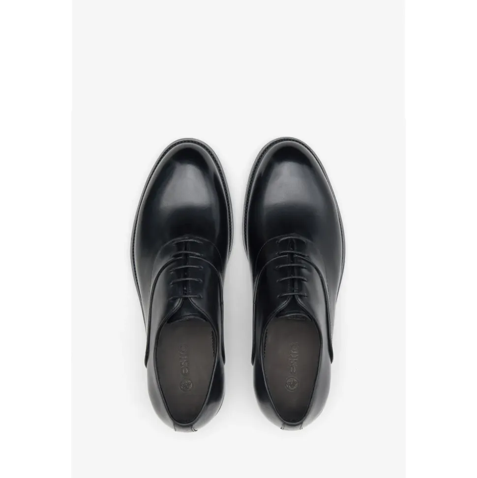 Scarpe Oxford in Pelle Nera