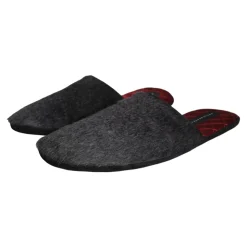 Scarpe slip on in pelliccia sintetica nera