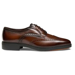 Scarpe stringate brogue in pelle da uomo