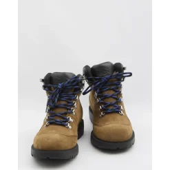Scarponcini da trekking stringati in pelle scamosciata
