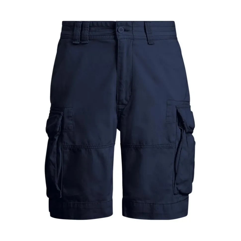 Short Cargo Blu Vestibilità Rilassata