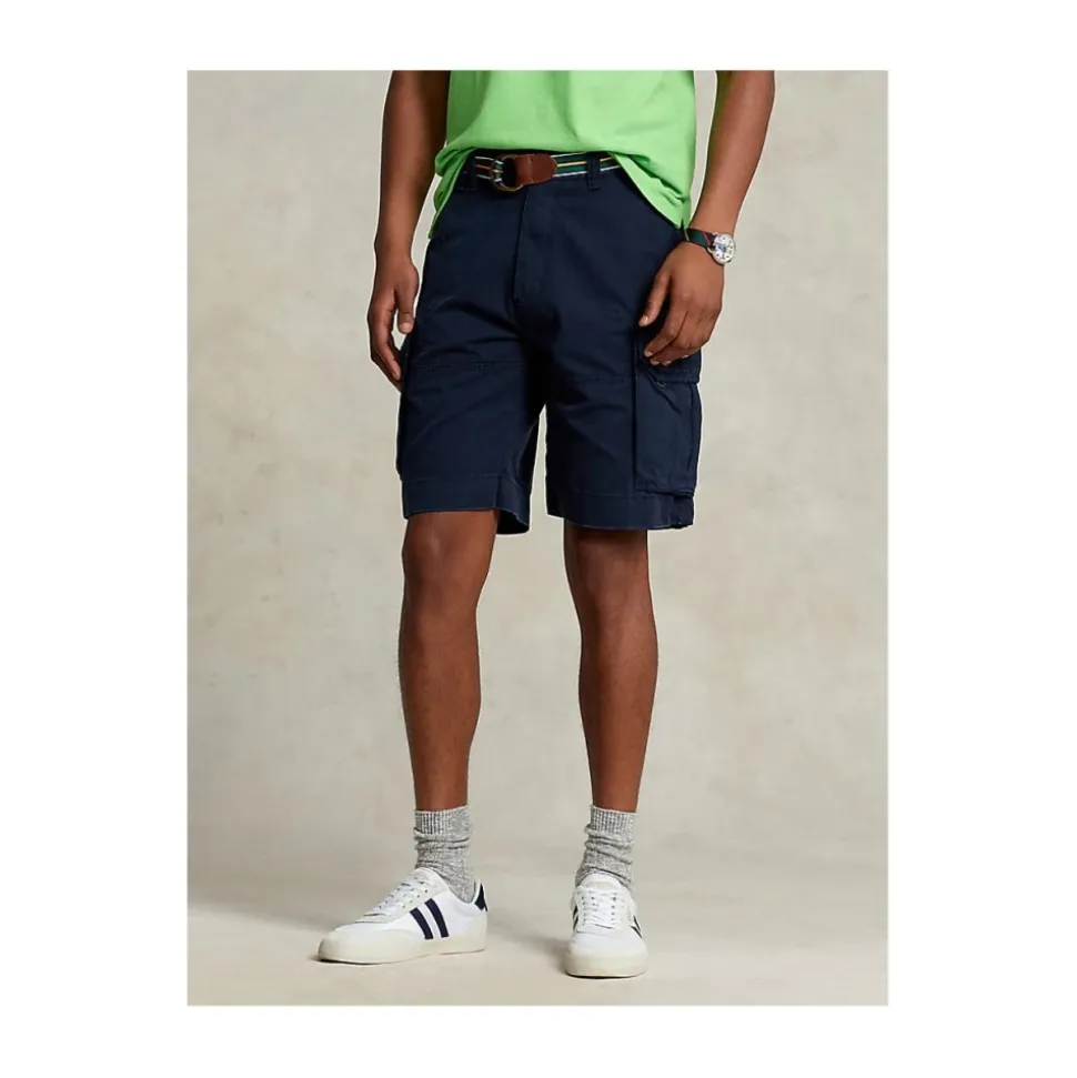 Short Cargo Blu Vestibilità Rilassata