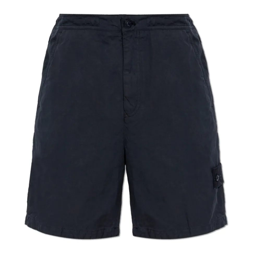 Shorts con patch logo