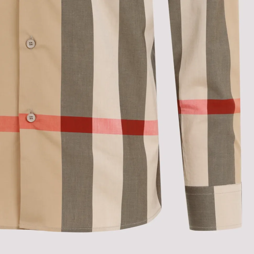 Slim Fit Check Cotton Shirt