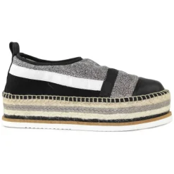 SLIPON VIT/GLITTERERO/ARGENTO