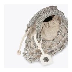 Small Macrame Crystal Bag