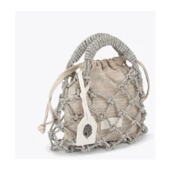 Small Macrame Crystal Bag