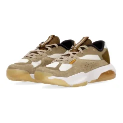 Sneaker Basse Kaki/Bianco/Verde Oliva Chiaro Riflettente