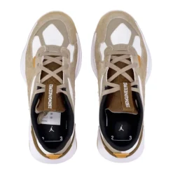 Sneaker Basse Kaki/Bianco/Verde Oliva Chiaro Riflettente