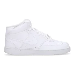 Sneaker in Pelle Bianca con Logo Ricamato