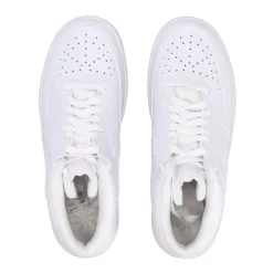 Sneaker in Pelle Bianca con Logo Ricamato