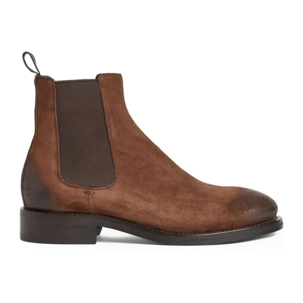 Sneakers in pelle marrone