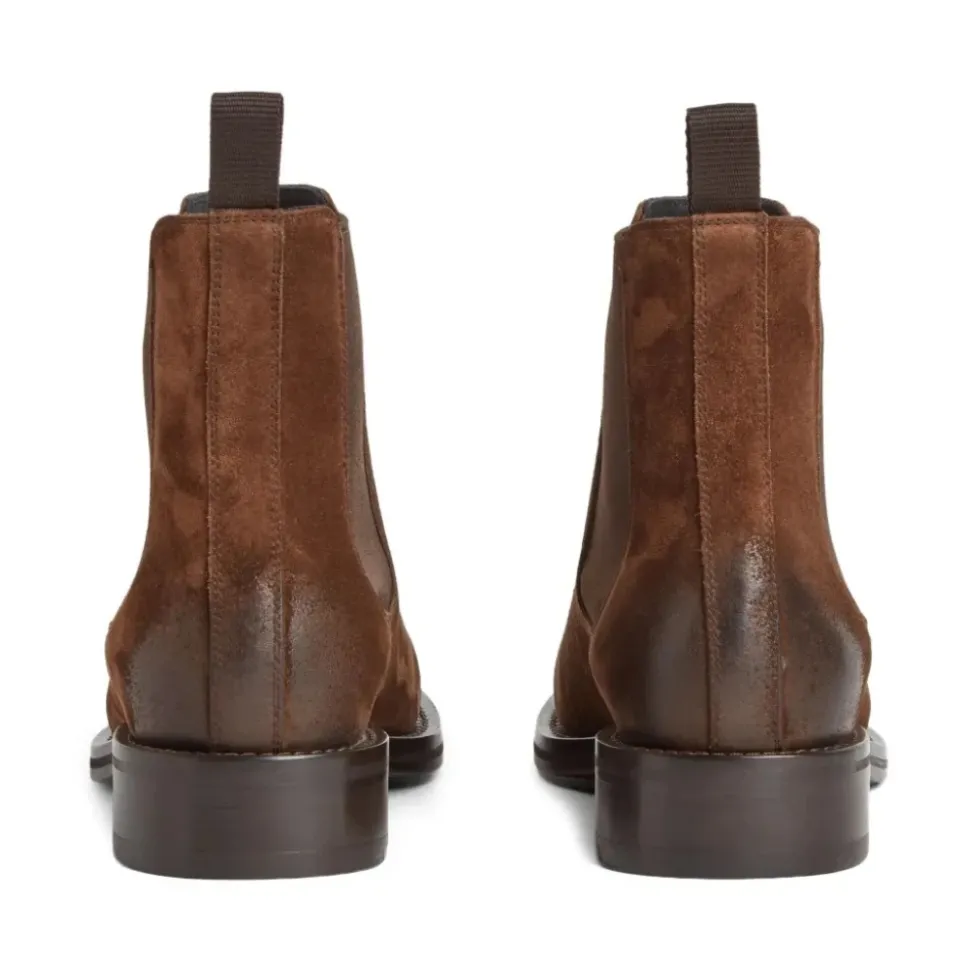 Sneakers in pelle marrone