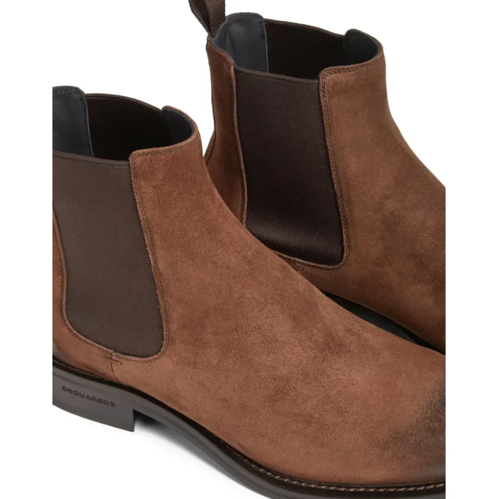 Sneakers in pelle marrone