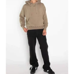 Stitch Skate Hoodie Beige
