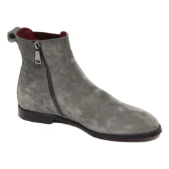 Stivaletti Beatles in Velluto Scamosciato Grigio