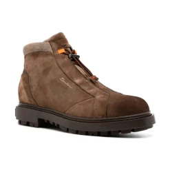 Stivaletti Caviglia in Camoscio Marrone