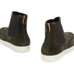 Stivaletti Chelsea in camoscio con inserti elastici