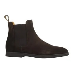 Stivaletti in Camoscio Marrone Stile Beatles