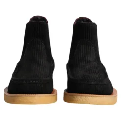 Stivaletti in camoscio nero slip on