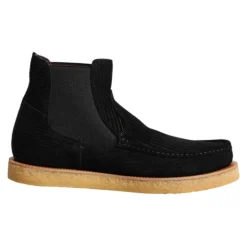 Stivaletti in camoscio nero slip on