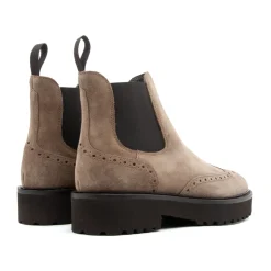 Stivaletto in pelle scamosciata