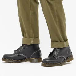Stivali in Pelle Nera Made In England